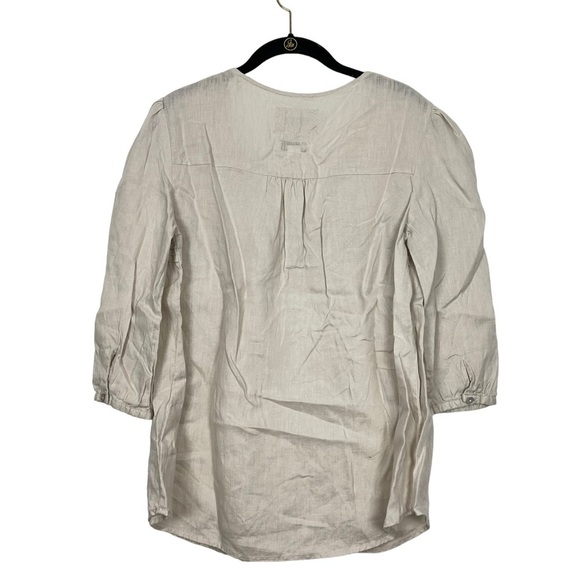 Malvin Hamburg Germany Linen Blouse M - Picture 2 of 8